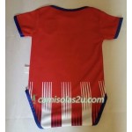 Camisolas de Futebol Atlético Madrid Mini Equipamento Principal 2018/19 Manga Curta